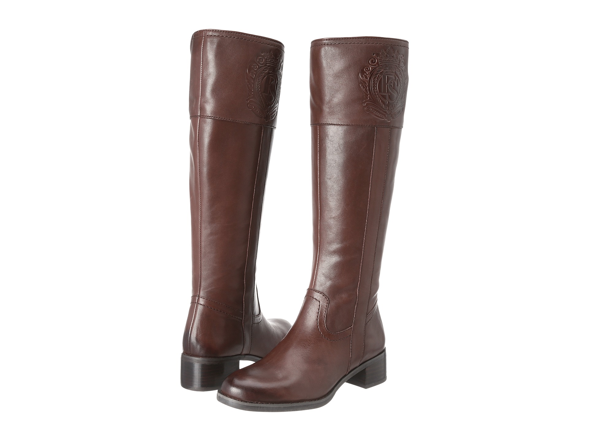 Franco Sarto Women's Christie Riding Boot Ox BrownLeather